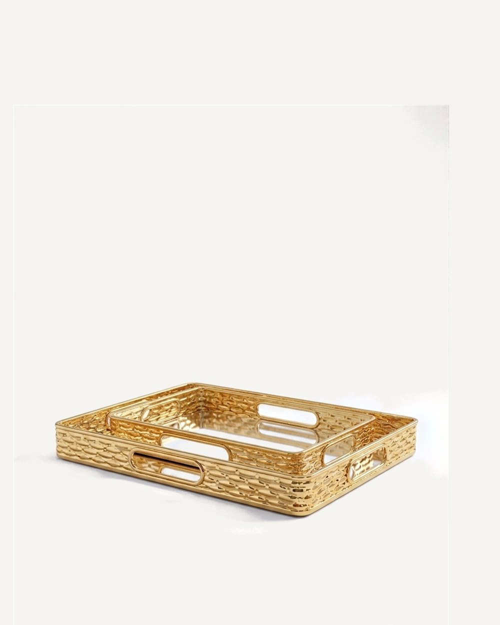 Woven Gold Tray