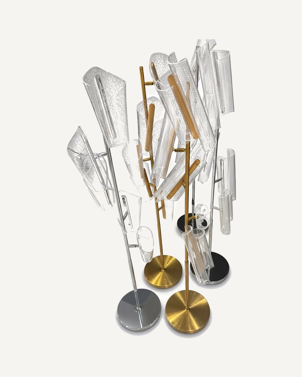 Crystal Table Lamp - Gold